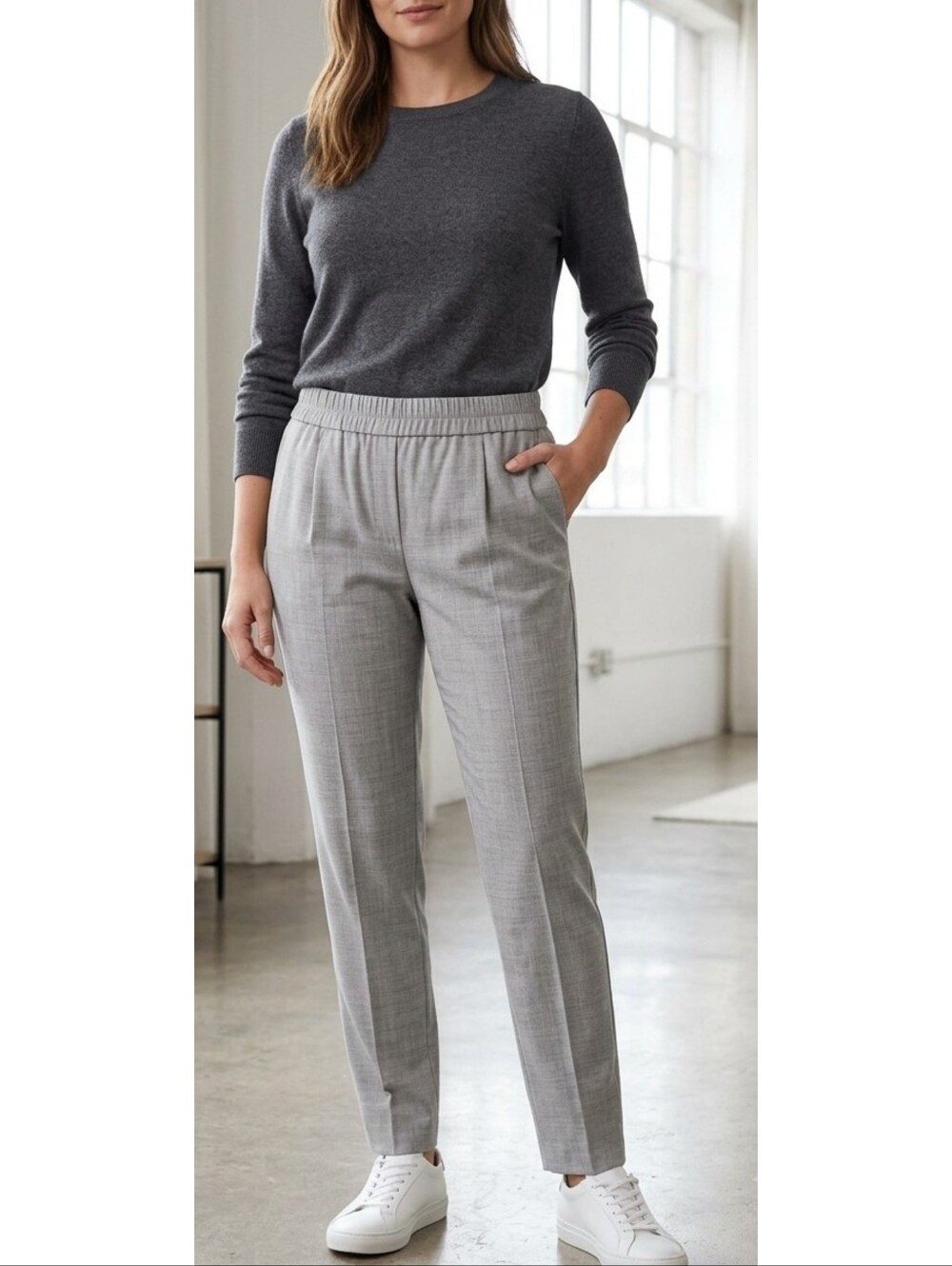 J.Crew Harlow Pull On Pants Gray Size 14